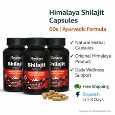 ShilajEEt Capsules 60s Ayurvedic Energy Stamina Support 3 Pack