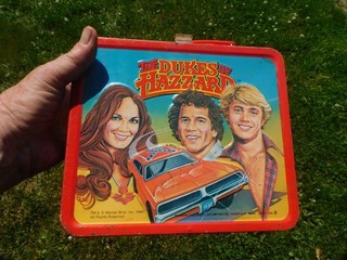 vtg 1980 metal lunch box & thermos '' the dukes of hazzard ''