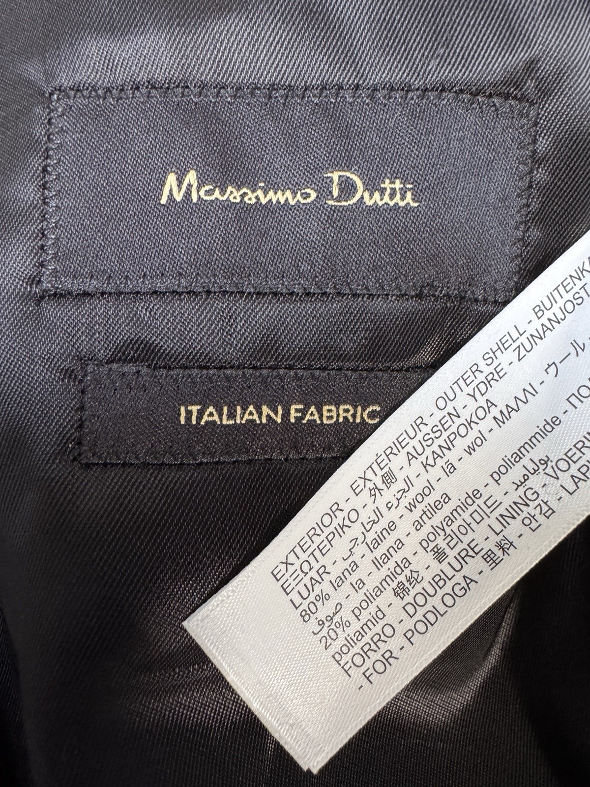 Massimo Dutti Men’s Khaki Green Wool Coat EU52 UK42 L/XL Brand NEW designer image 4