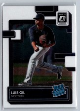 2022 Donruss Optic #44 Luis Gil Rated ROOKIES New York Yankees
