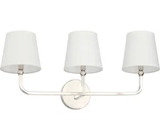 Capital 119331PN-674 Dawson Vanity, 3-Light 180 Total Watts, Polished Nickel