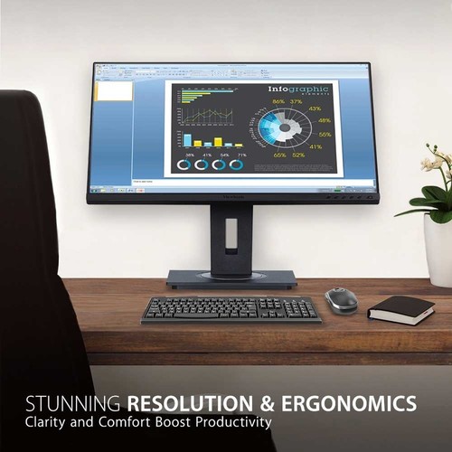ViewSonic VG2455 24 Inch IPS 1080p Monitor with USB C, HDMI, DisplayPort, VGA an - Picture 5 of 12