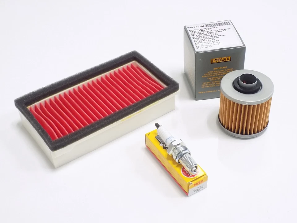 Wartungskit Yamaha XT 600 E (3TB/DJ02) ´90-03, Luftfilter Ölfilter Zündkerze - Bild 1 von 1