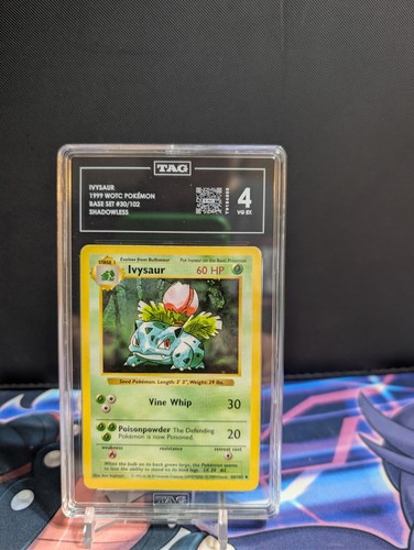Ivysaur (Shadowless) graded TAG 4 for sale on eBay