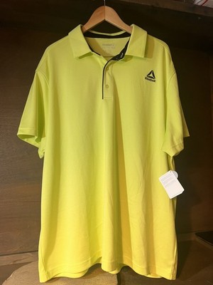 Reebok Classic Men's Perf Polo Shirt Size 3XL Color Sharp Green SHORT SLV NEW NW