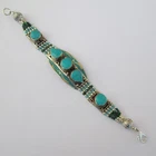 Real Turquoise Bracelet Vintage Style Artisan Hnadmade Minimalist Jewellery B202