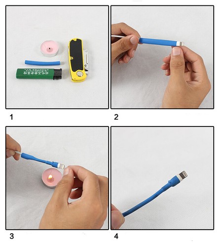 Various Colours Φ6mm Heat Shrink 2:1 Tubing For iPhone/iPad Data line protection - Picture 2 of 3