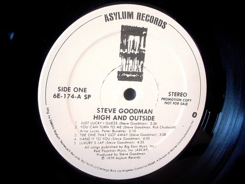 STEVE GOODMAN High And Outside WHITE LABEL PROMO 1979 ELEKTRA 6E-174 Promotional - Picture 2 of 6