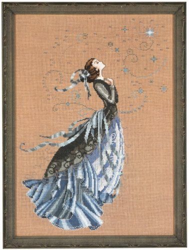 Mirabilia Cross Stitch MD88 The Stargazer  chart,Linen,beads semi kit. - Picture 1 of 1