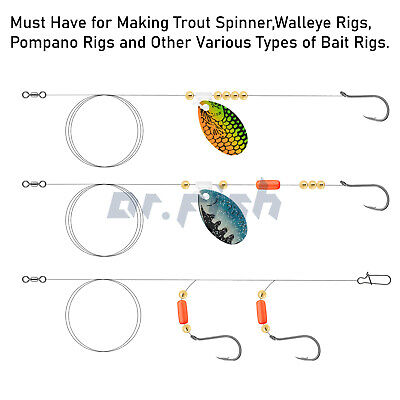 240pcs Walleye Rig Making Kit Spinner Blades Rig Floats Clevises