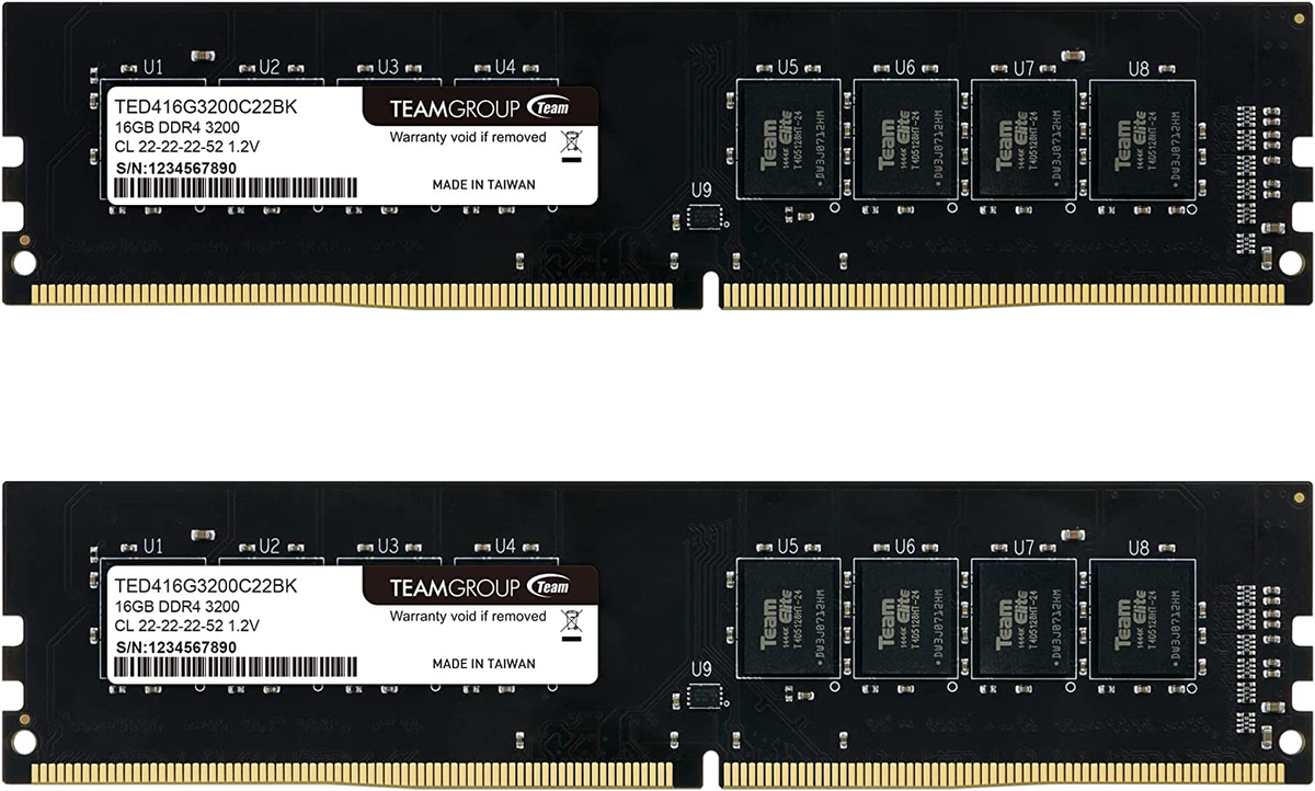 Elite DDR4 32GB Kit (2 X 16GB) 3200Mhz (PC4-25600) CL22