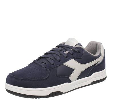 Diadora Raptor Low Suede - Blaue Wildleder Sneaker - Herren Schuhe Sportschuhe Sneaker
