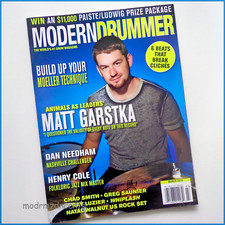 MODERN DRUMMER - March 2015 - MATT GARSTKA + Dan Needham  Henry Cole  Chad Smith
