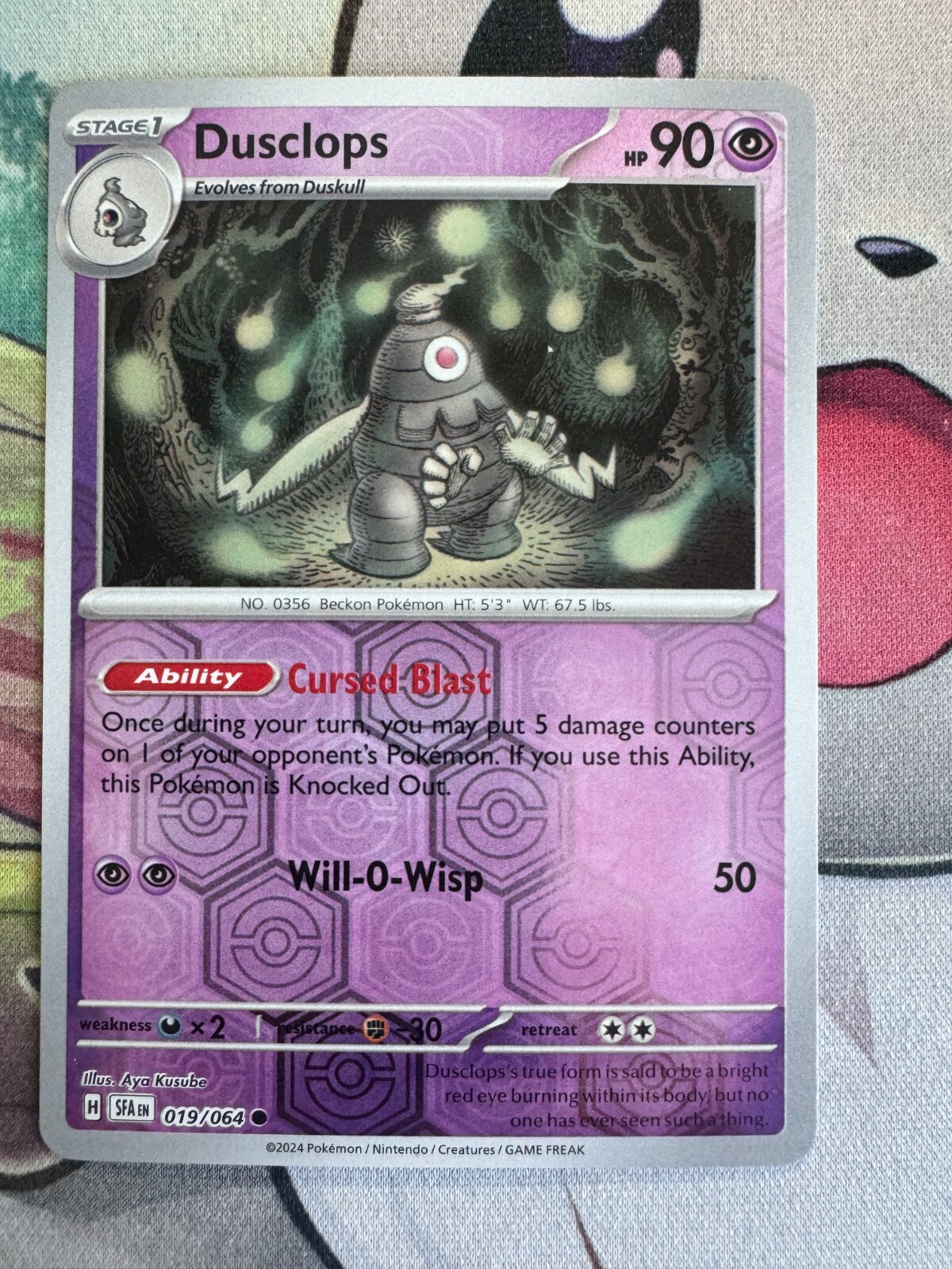 Dusclops Reverse Holo English Pokemon TCG BKBX760