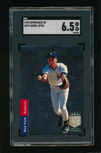 1993 Upper Deck SP Silver Foil #279 Derek Jeter SGC 6.5 EX-NM+ RC Yankees