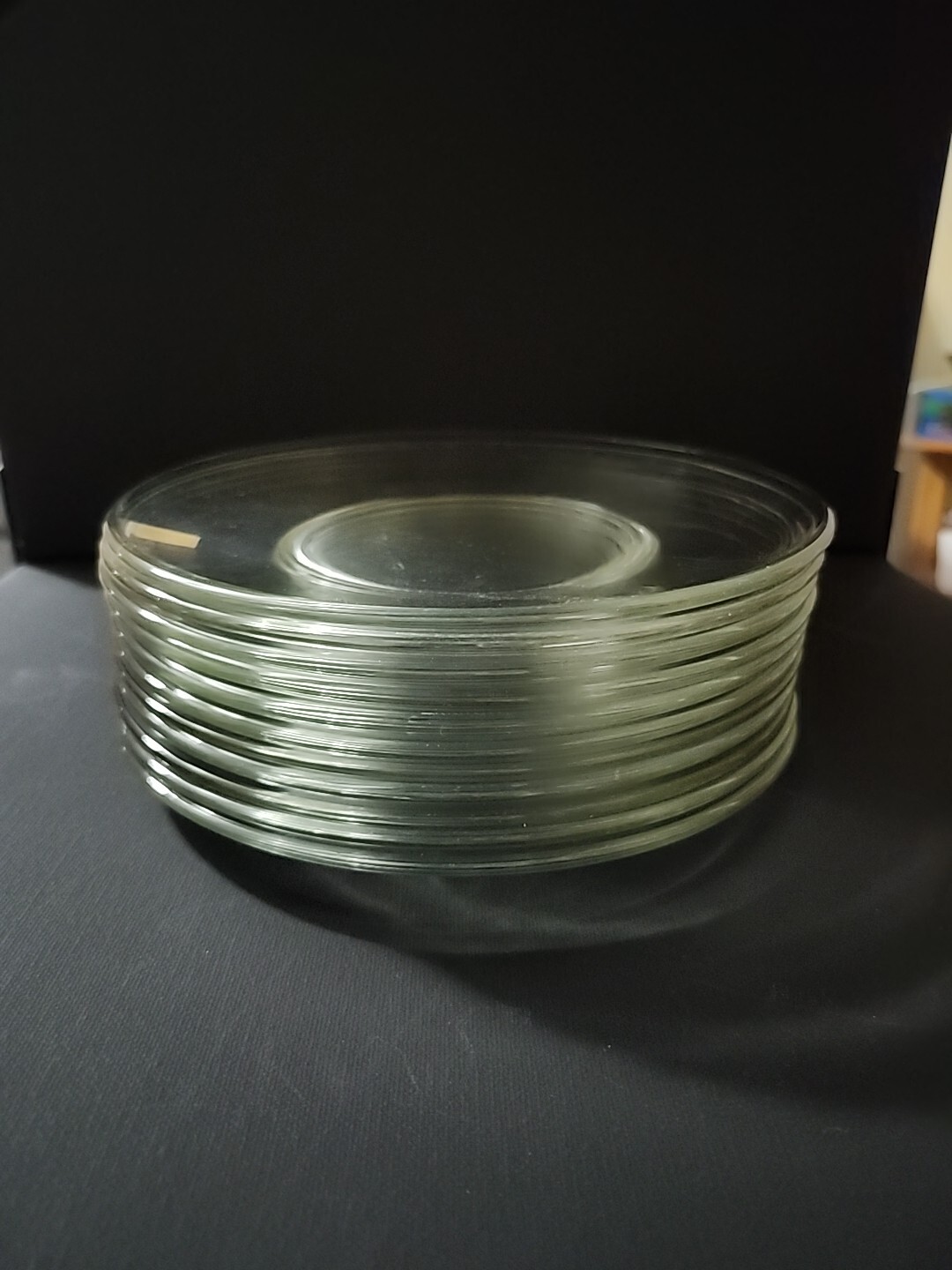 Clear Glass Salad Luncheon Plates 8"