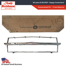 1967 Dodge Monaco Coronet Chrome Radiator Grille W Center Ornament 2582513 Nos