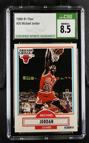 1990-91 Fleer Michael Jordan #26 Chicago Bulls CSG 8.5 1012525023