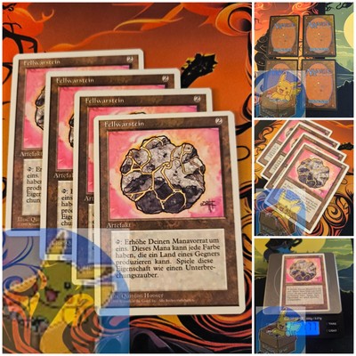 MTG 4* Fellwar Stone   Playset 1995 Magic The Gathering 4th Fourth Edi . Og 