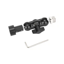 CAMVATE  5/8"Female to Male Mini Ball Head Microphone Clamp Adapter fr Mic Stand