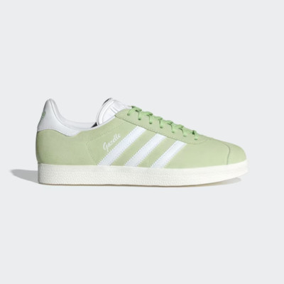 Adidas Originals Gazelle in hellgrün und weiß UK 7,5 - EUR 41 1/3