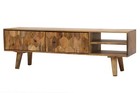 Hexagonal Mango Indian Wood Tv Unit - 140 CM
