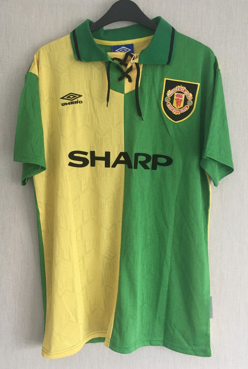 Manchester Utd 92/94 Away 3rd Shirt Newton Heath Green
