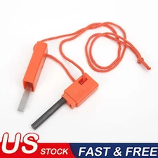 Flint-based Bar Steel Firestarter W/ Lanyard Lightweight Portable Camping Hiking