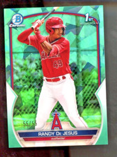 2023 Bowman Chrome Sapphire #BCP-19 Randy De Jesus 1st Chrome Aqua /55