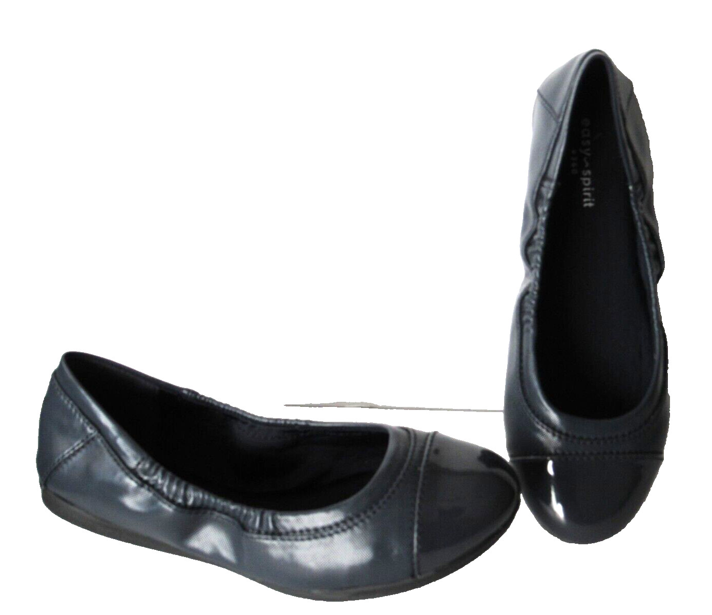 Легкие женские слипоны на плоской подошве EASY SPIRIT широкий темно-синий размер 65 комфортные туфли на плоской подошве 7290₽