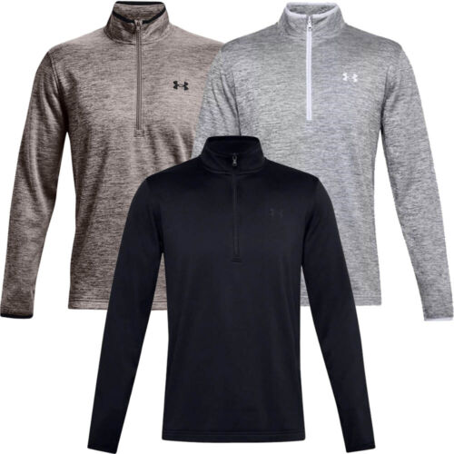 Under Armour Mens Golf Sweater Fleece Jackets 1/2 ZIP Sweatshirt Jumpers Top - Afbeelding 1 van 19