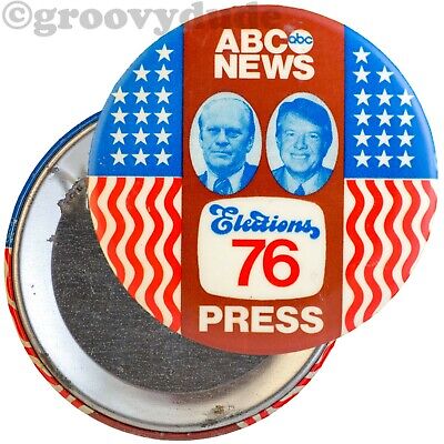 1976 Press ABC News Elections 76 Carter  Ford Logo  