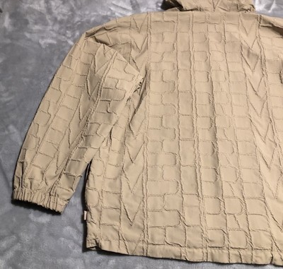 Supreme Anorak Repeat Stitch Supplex Tan Jacket Half Zip Large