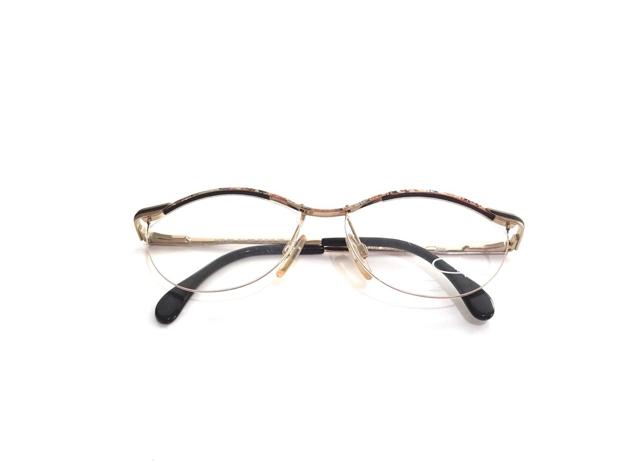 Cazal Eyeglasses 299 Vintage Gold Black 696 Optical Frame New Authentic  53mm
