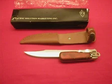 PACIFIC SOLUTIONS MARKETING FIXED FOLDING HUNTING KNIFE NEW IN BOX, KCC10592