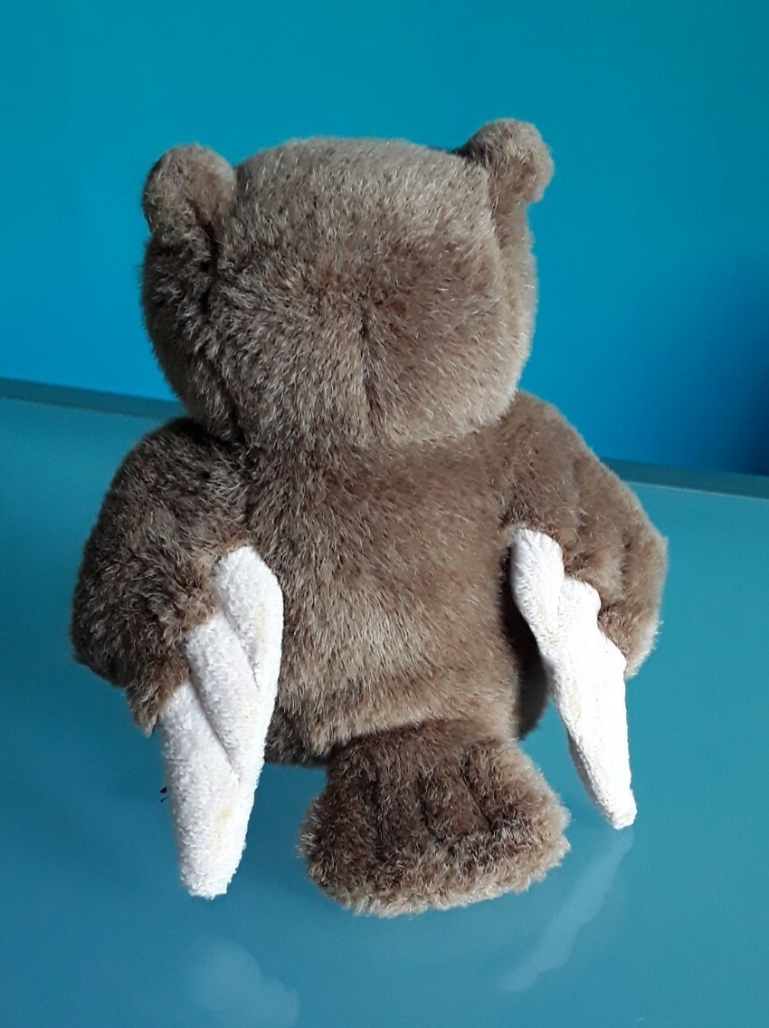 Gufo Peluche Teddy Hermann 16 Cm – Marrone Chiaro – Animale Della Foresta Di Peluche