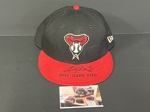 Alek Thomas Diamondbacks Mütze handsigniert 2023 Game Used.