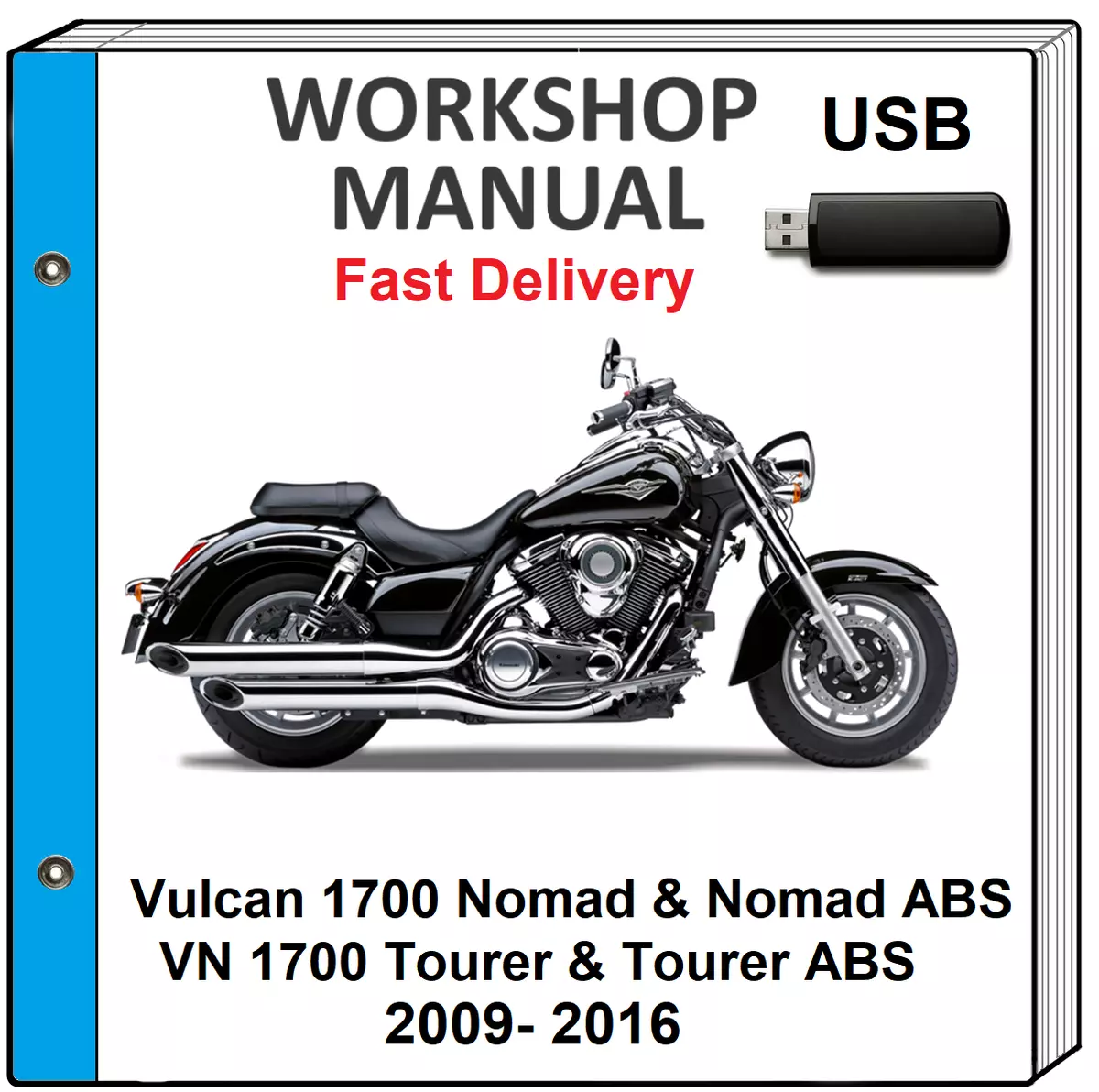 KAWASAKI VN1700 VULCAN 1700 TOURER NOMAD 2009 2016 SERVICE