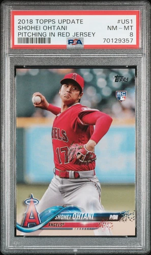 2018 Topps Update #US1 Shohei Ohtani Rookie Card RC PSA 8 QTY