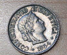 1954 Switzerland 5 Rappen