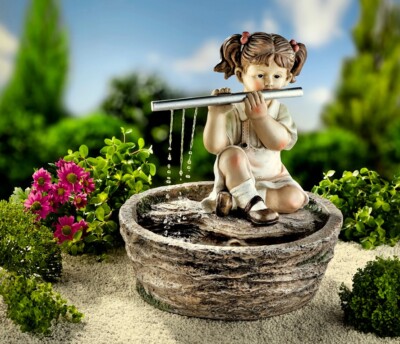 Gartenbrunnen ''Sarah'' Garten Zimmerbrunnen Gartenbrunnen Deko Brunnen 33cm