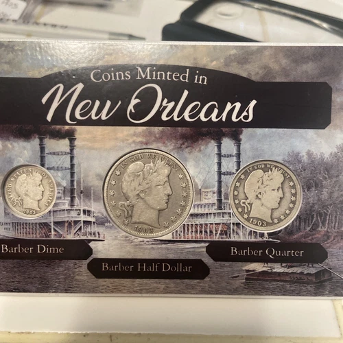 1903 o New Orleans set Half-Quarter-Dime