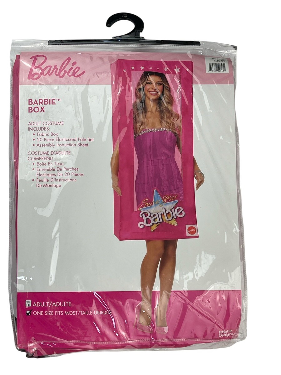 Inspirit Designs Barbie Box Halloween Fantasy Costume Female Adult OSFM NIP