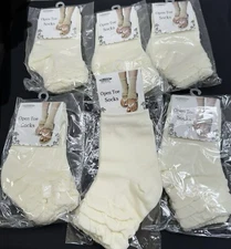 6 Pairs NEW Open Toe Style Ankle Socks For Sandals