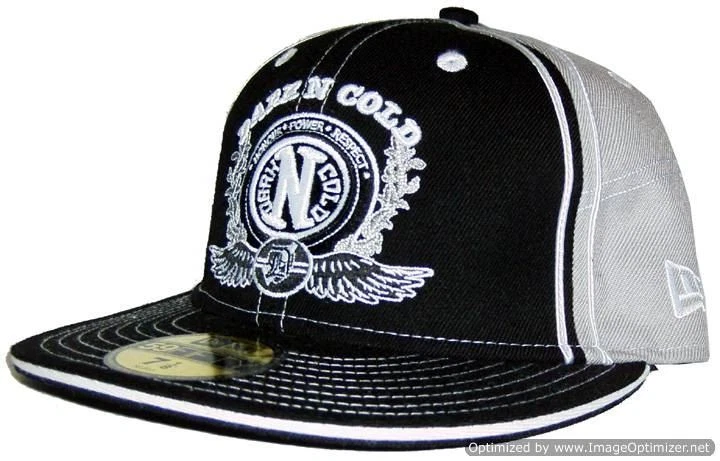 Casquette de baseball noire gris gris noir n froid logo supreme