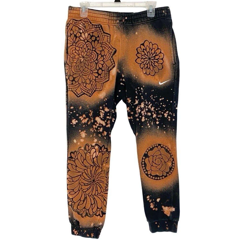 Nike Upcycled Black Joggers for Men in Medium and Large Unisex Sweatpants-image