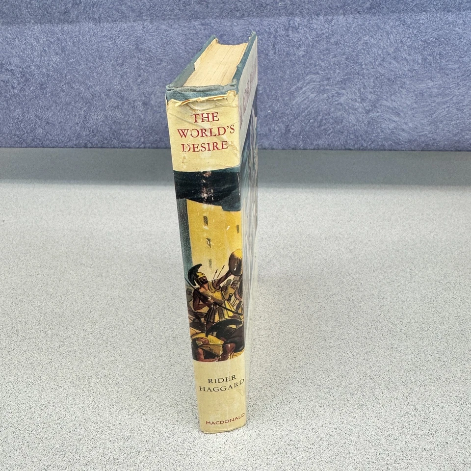 The World's Desire Novel by H. Rider Haggard Hardcover Dust Jacket Illustrated Foto 3 de 4