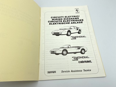 FERRARI 3.2 MONDIAL + CABRIOLET | WIRING DIAGRAMS OWNERS MANUAL 