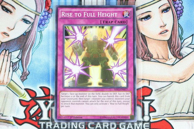 Yugioh Trap Card Rise To Full Height SHVI EN077 1st Edition Common EBay