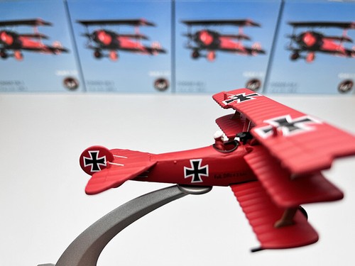 1:72 Scale Alloy Diecast Military Model Germany World War I Fokker Dr-I Fighter - Picture 22 of 22